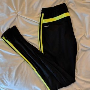 NWOT Adidas Climacool Black/Yellow Soccer Pants